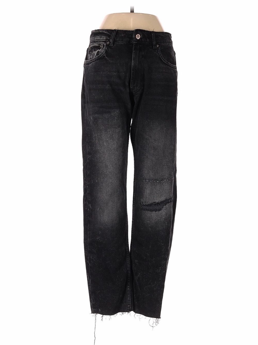 Free People, We The Free Women's Black Washed Straight Jeans